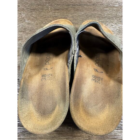 Papillio by Birkenstock Namica wedge sandal in washed metallic suede Women’s 38 - Picture 7 of 9